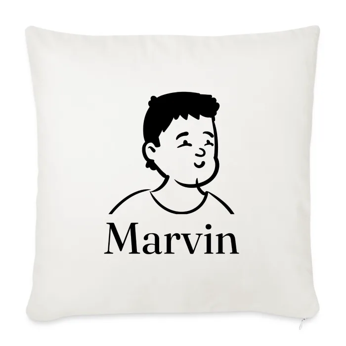 Coussin personnalisé au prénom Marvin