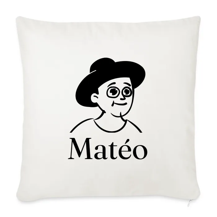 Coussin personnalisé au prénom Matéo
