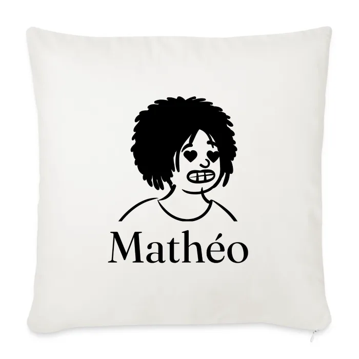 Coussin personnalisé au prénom Mathéo