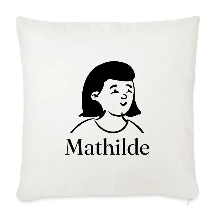 Coussin personnalisé au prénom Mathilde