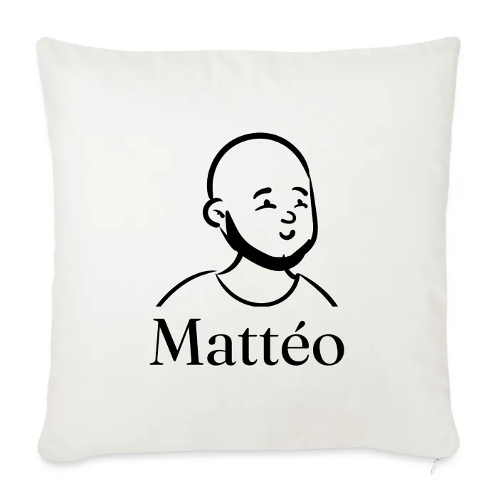 Coussin personnalisé au prénom Mattéo