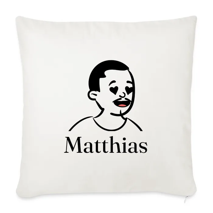 Coussin personnalisé au prénom Matthias