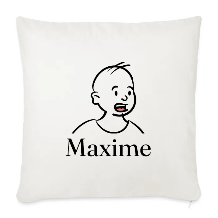 Coussin personnalisé au prénom Maxime