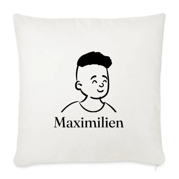 Coussin personnalisé au prénom Maximilien