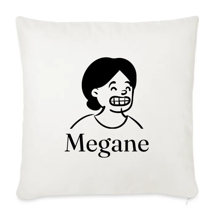 Coussin personnalisé au prénom Megane