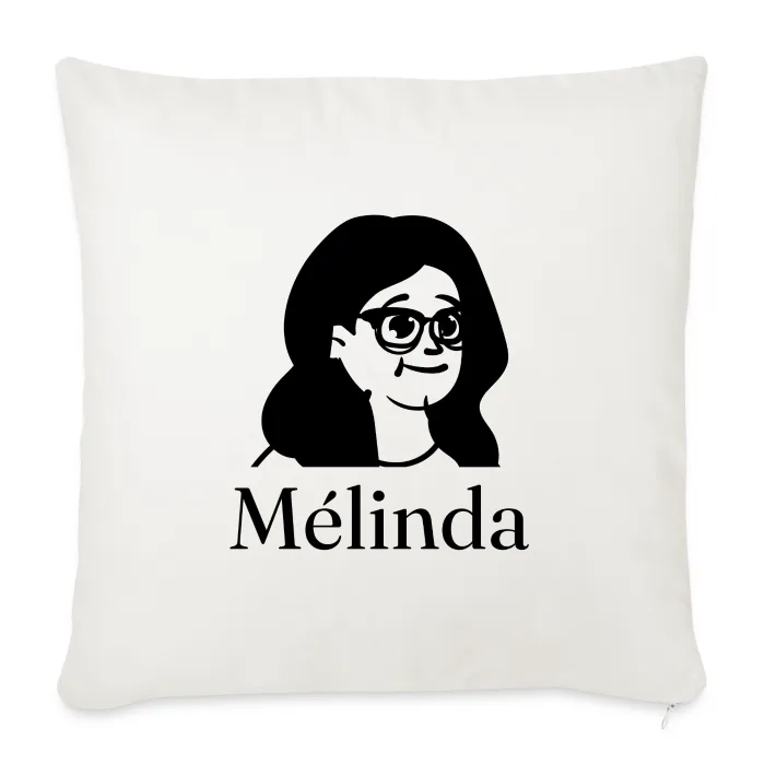 Coussin personnalisé au prénom Mélinda