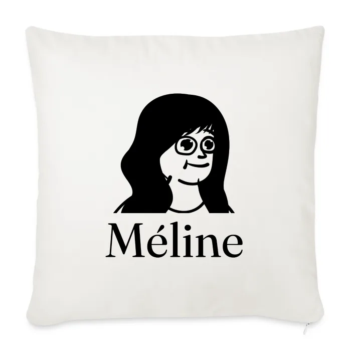 Coussin personnalisé au prénom Méline