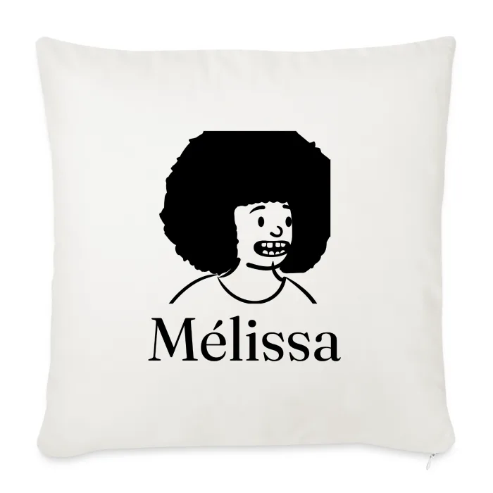 Coussin personnalisé au prénom Mélissa