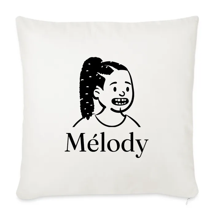 Coussin personnalisé au prénom Mélody