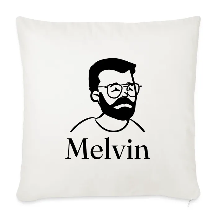 Coussin personnalisé au prénom Melvin