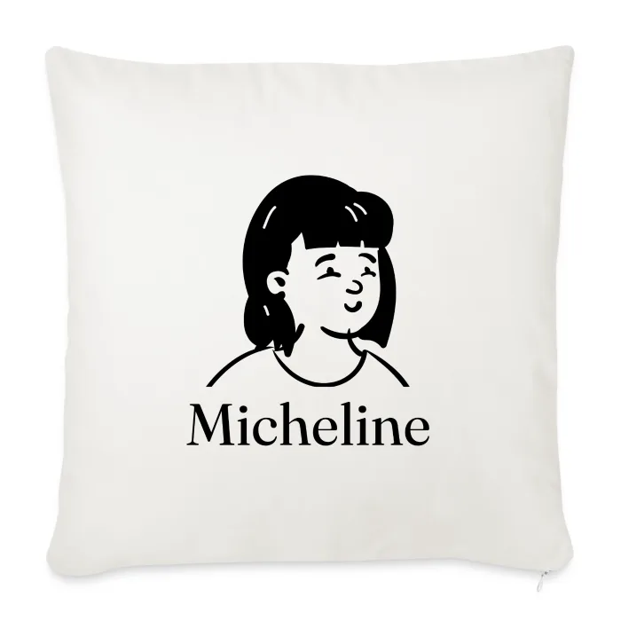 Coussin personnalisé au prénom Micheline