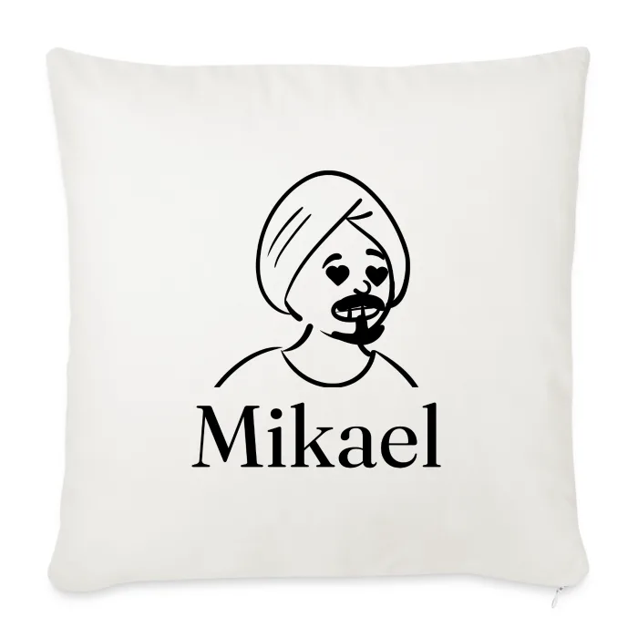 Coussin personnalisé au prénom Mikael