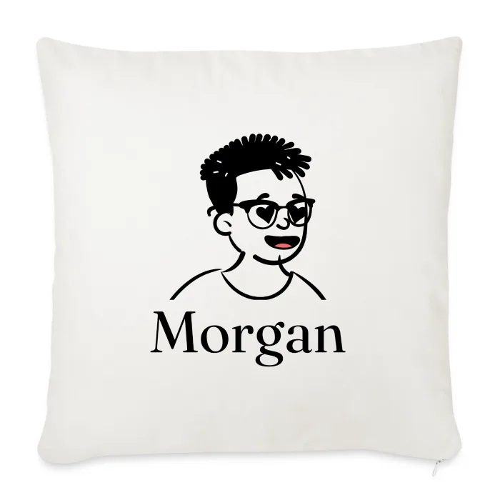 Coussin personnalisé au prénom Morgan