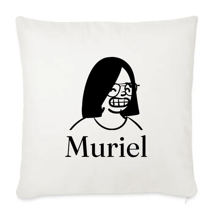 Coussin personnalisé au prénom Muriel
