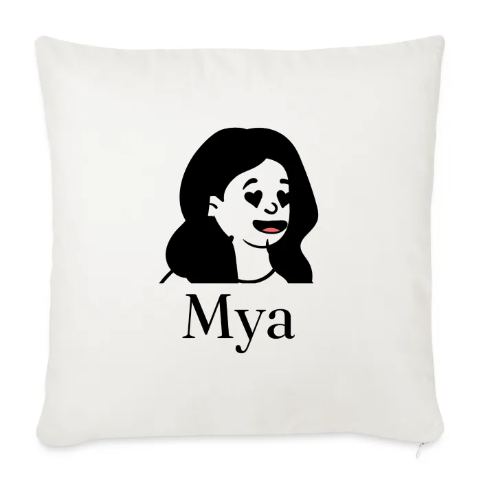 Coussin personnalisé au prénom Mya