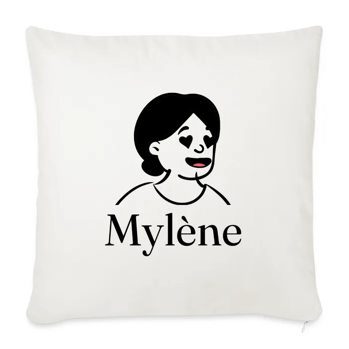 Coussin personnalisé au prénom Mylène