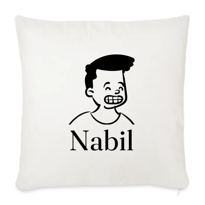 Coussin personnalisé au prénom Nabil