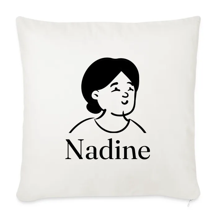 Coussin personnalisé au prénom Nadine
