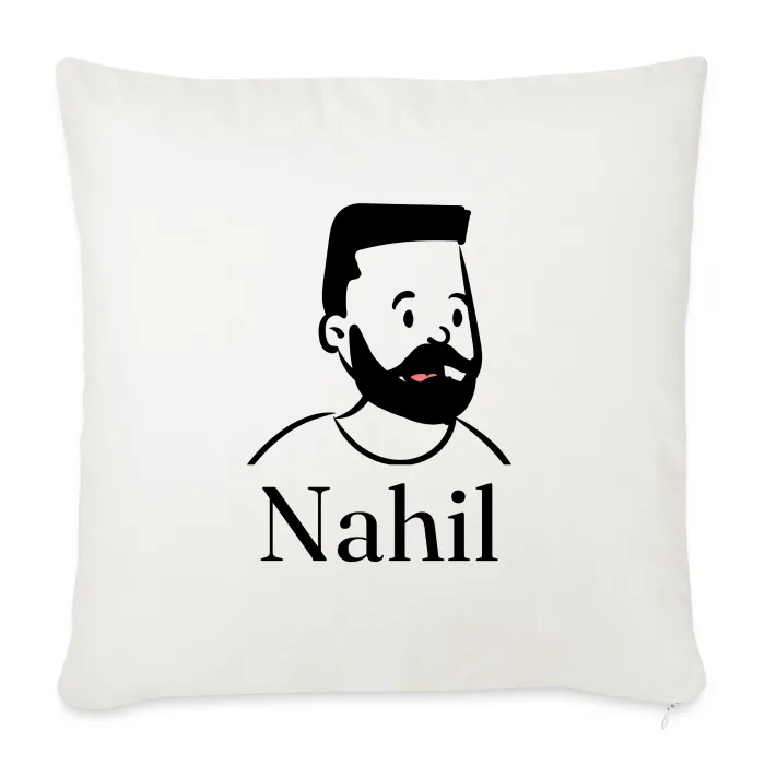 Coussin personnalisé au prénom Nahil