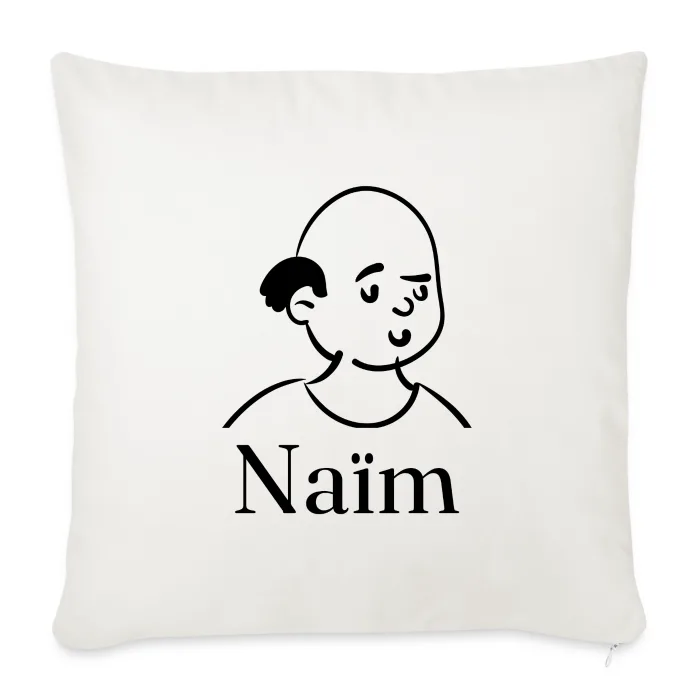 Coussin personnalisé au prénom Naïm
