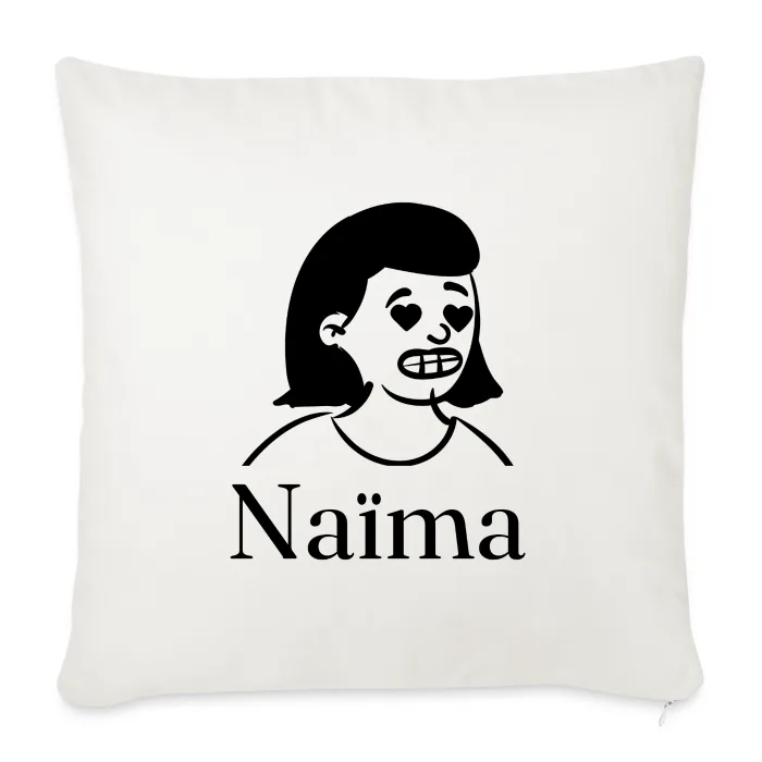 Coussin personnalisé au prénom Naïma