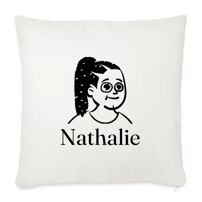 Coussin personnalisé au prénom Nathalie