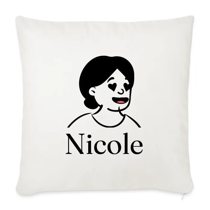Coussin personnalisé au prénom Nicole