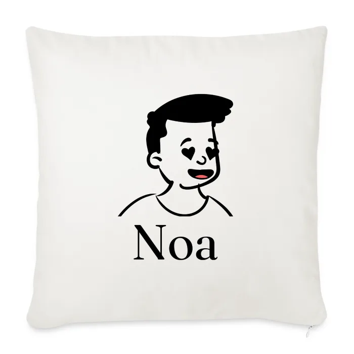 Coussin personnalisé au prénom Noa
