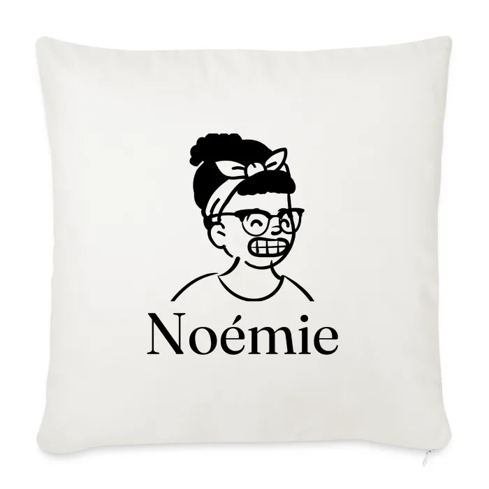 Coussin personnalisé au prénom Noémie