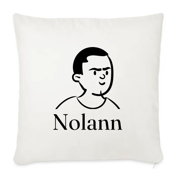 Coussin personnalisé au prénom Nolann