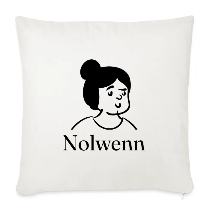 Coussin personnalisé au prénom Nolwenn