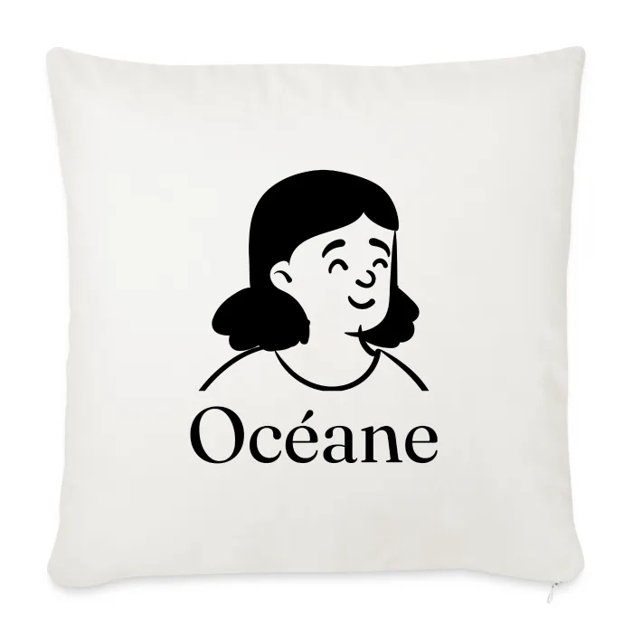 Coussin personnalisé au prénom Océane