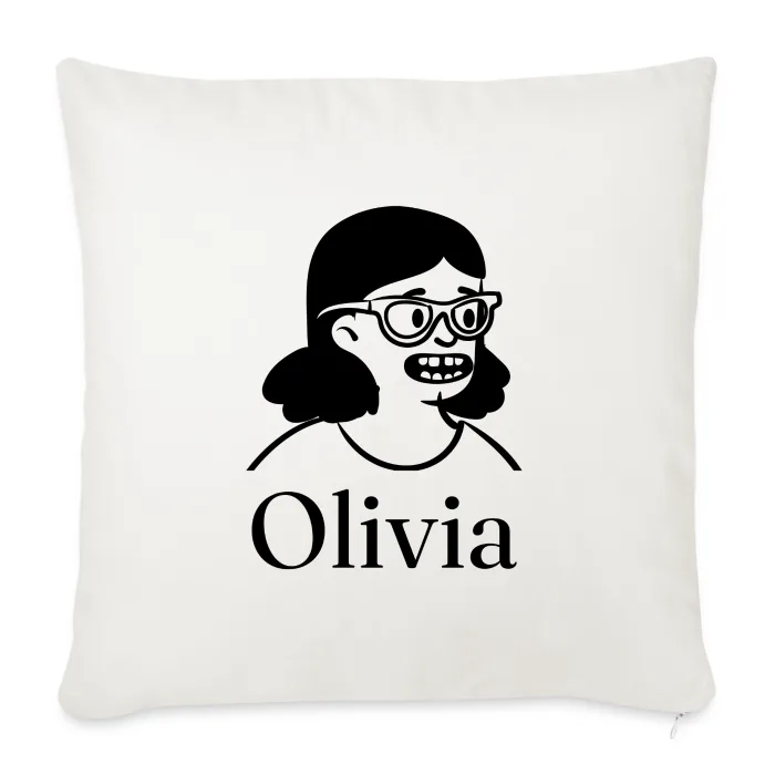 Coussin personnalisé au prénom Olivia