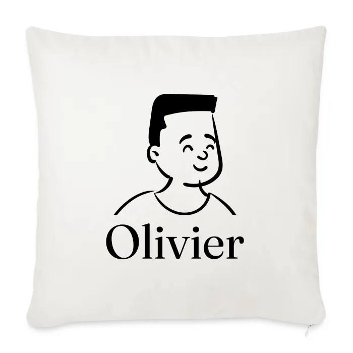 Coussin personnalisé au prénom Olivier