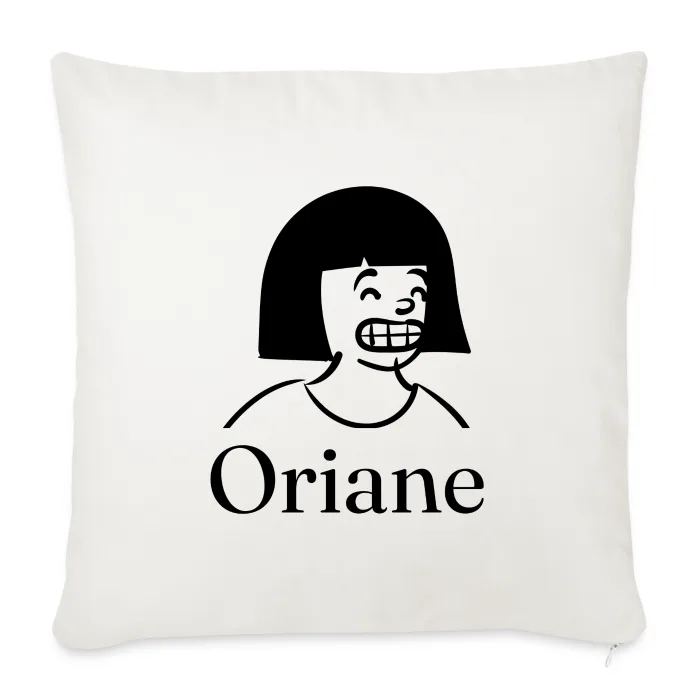 Coussin personnalisé au prénom Oriane