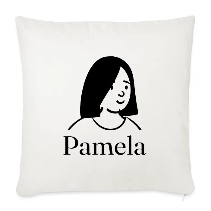 Coussin personnalisé au prénom Pamela