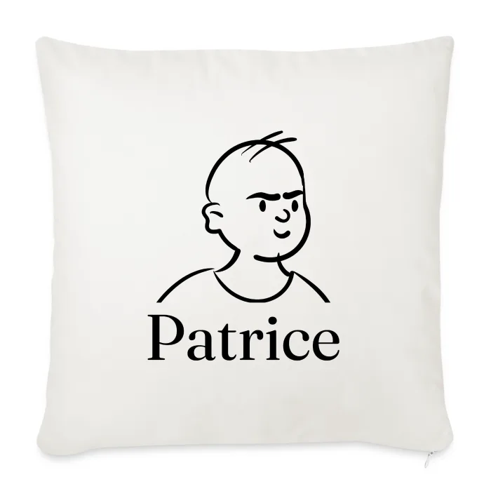 Coussin personnalisé au prénom Patrice