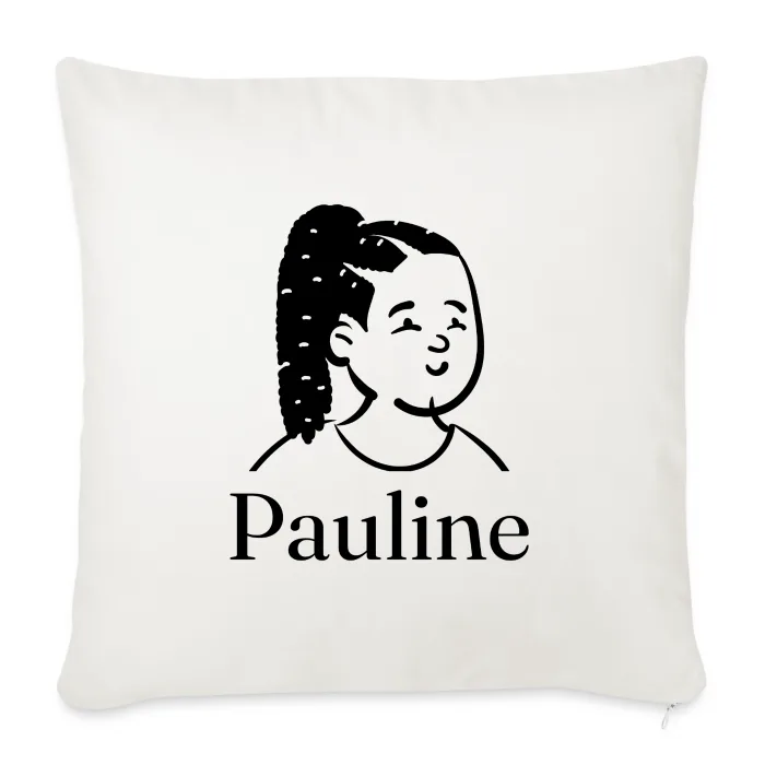 Coussin personnalisé au prénom Pauline