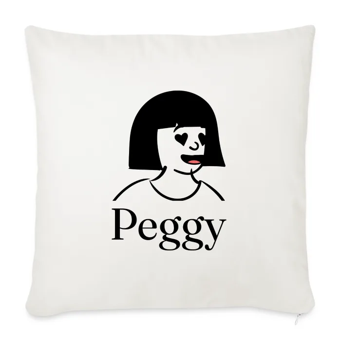 Coussin personnalisé au prénom Peggy