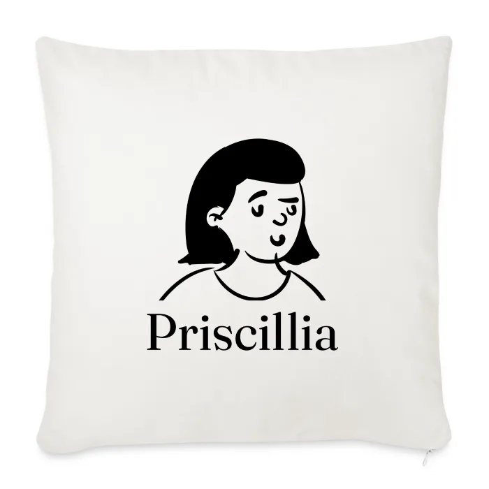 Coussin personnalisé au prénom Priscillia
