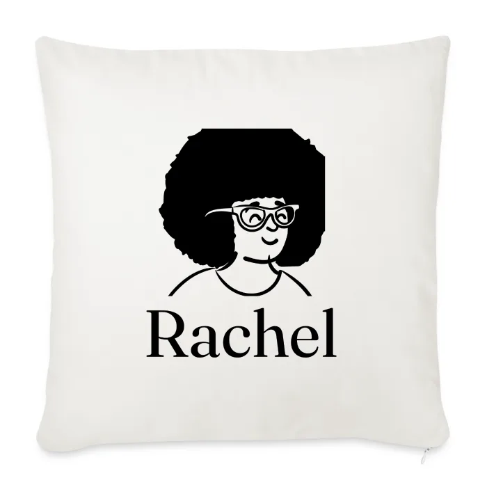 Coussin personnalisé au prénom Rachel