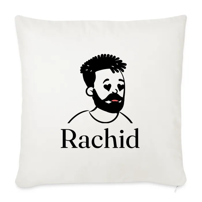 Coussin personnalisé au prénom Rachid