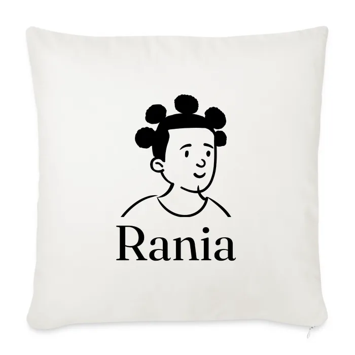 Coussin personnalisé au prénom Rania