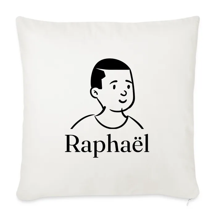 Coussin personnalisé au prénom Raphaël