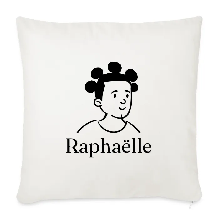 Coussin personnalisé au prénom Raphaëlle