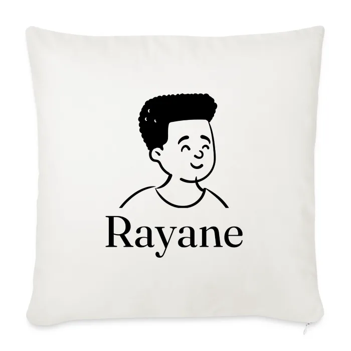 Coussin personnalisé au prénom Rayane