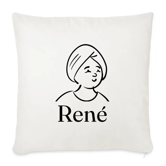 Coussin personnalisé au prénom René