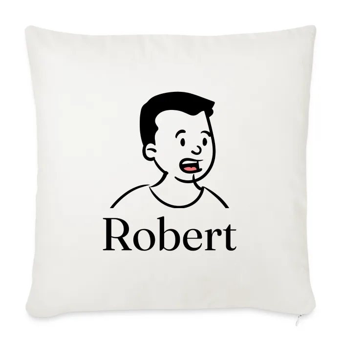 Coussin personnalisé au prénom Robert