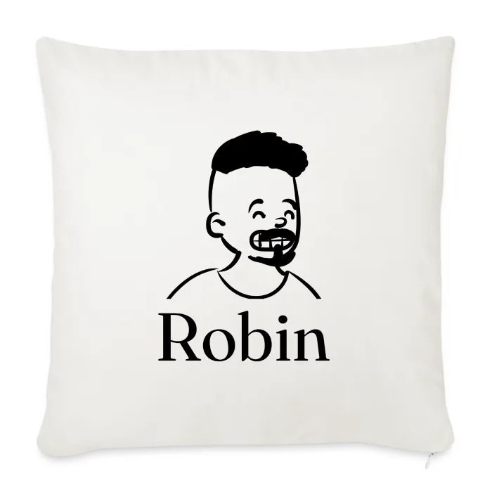 Coussin personnalisé au prénom Robin