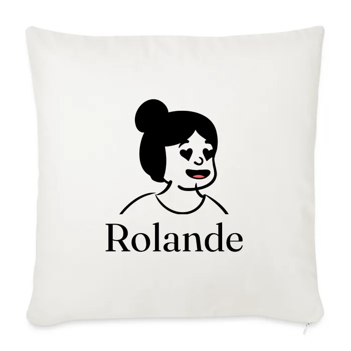 Coussin personnalisé au prénom Rolande